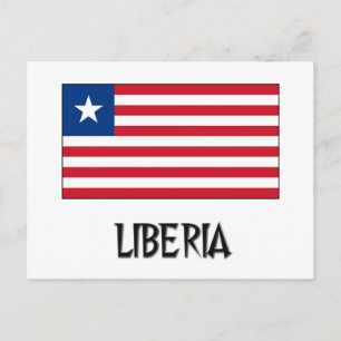 Carte Postale Drapeau du Libéria