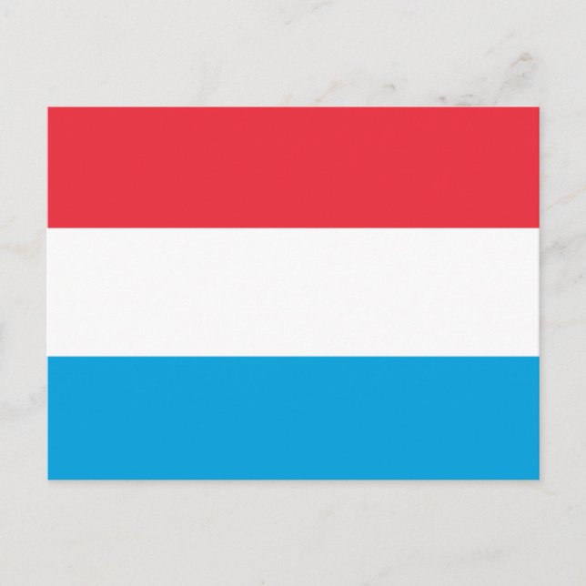 Carte Postale Drapeau du Luxembourg (Devant)
