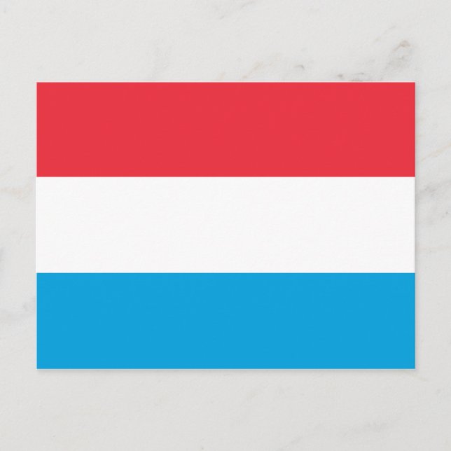 Carte Postale Drapeau du Luxembourg (Devant)