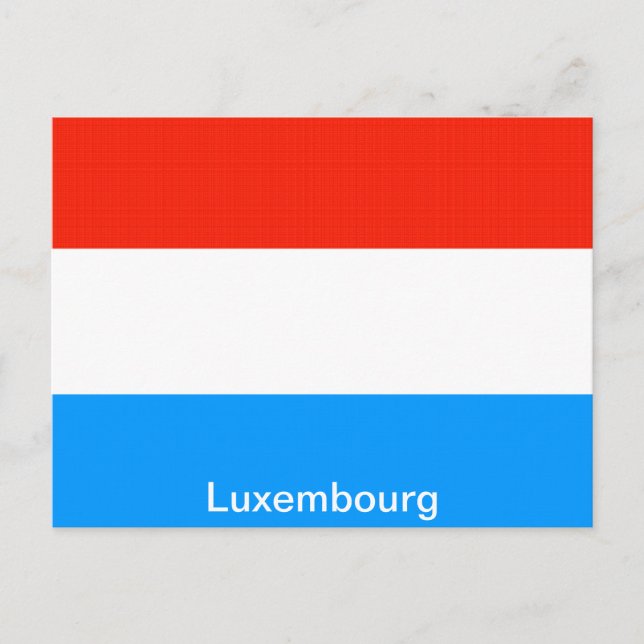 Carte Postale Drapeau du Luxembourg (Devant)