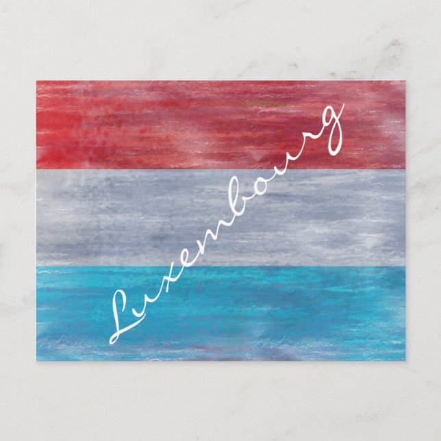 Carte Postale Drapeau du Luxembourg - Personnaliser (Devant)