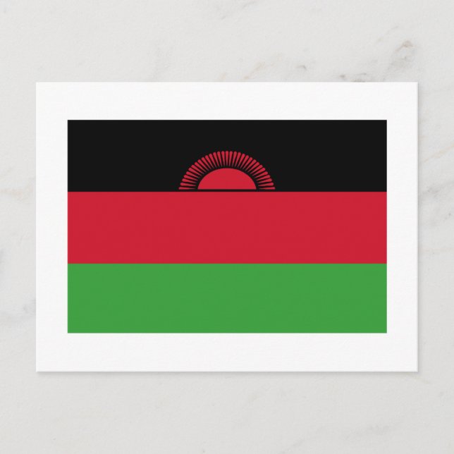 Carte Postale Drapeau du Malawi (Devant)