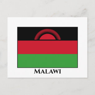 Carte Postale Drapeau du Malawi