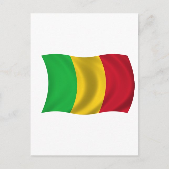 Carte Postale Drapeau du Mali (Devant)