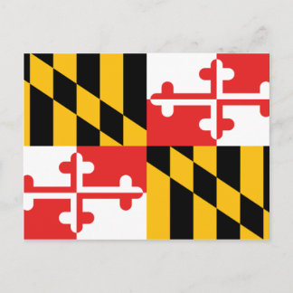 Carte Postale Drapeau du Maryland