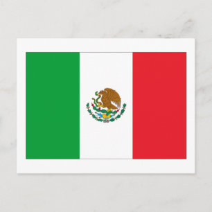 Carte Postale Drapeau du Mexique