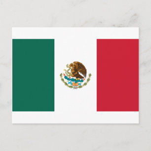 Carte Postale Drapeau du Mexique