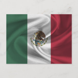 Carte Postale Drapeau du Mexique