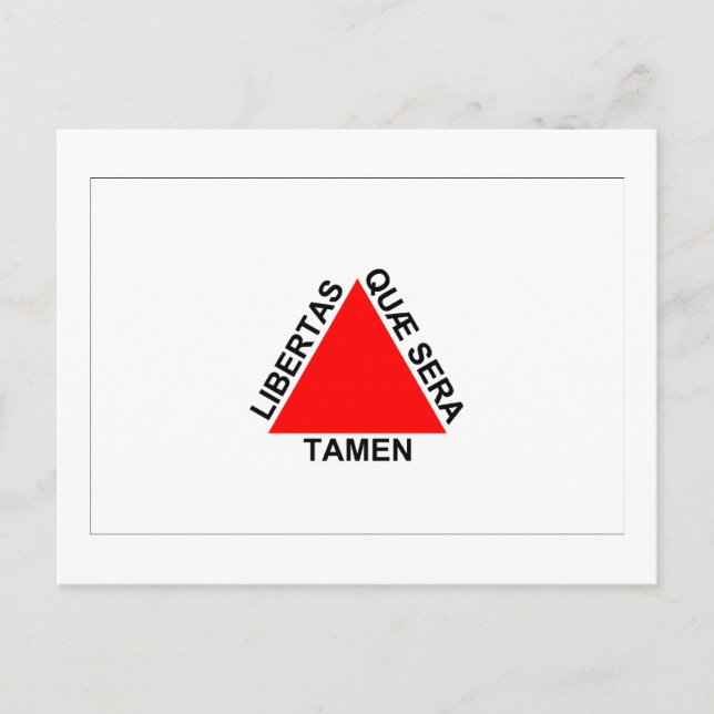 Carte Postale Drapeau du Minas Gerais, Brésil (Devant)