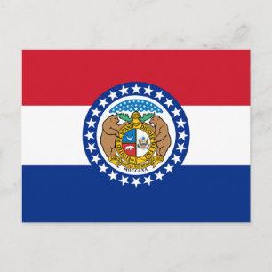 Carte Postale Drapeau du Missouri