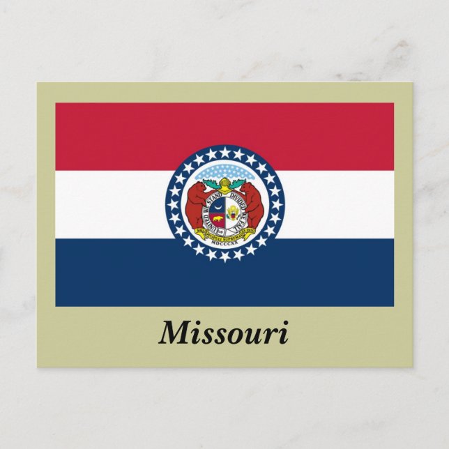 Carte Postale Drapeau du Missouri (Devant)