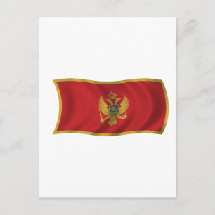 Carte Postale Drapeau du Monténégro