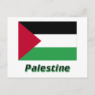 Carte Postale Drapeau du Mouvement palestinien