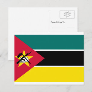 Carte Postale Drapeau du Mozambique