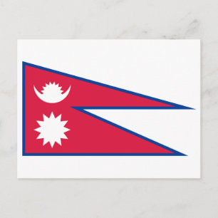 Carte Postale Drapeau du Népal
