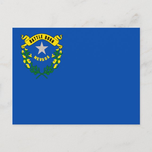 Carte Postale Drapeau du Nevada (Devant)