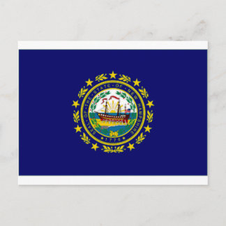 Carte Postale Drapeau du New Hampshire des États-Unis