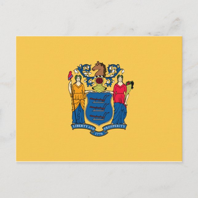 Carte Postale Drapeau du New Jersey (Devant)