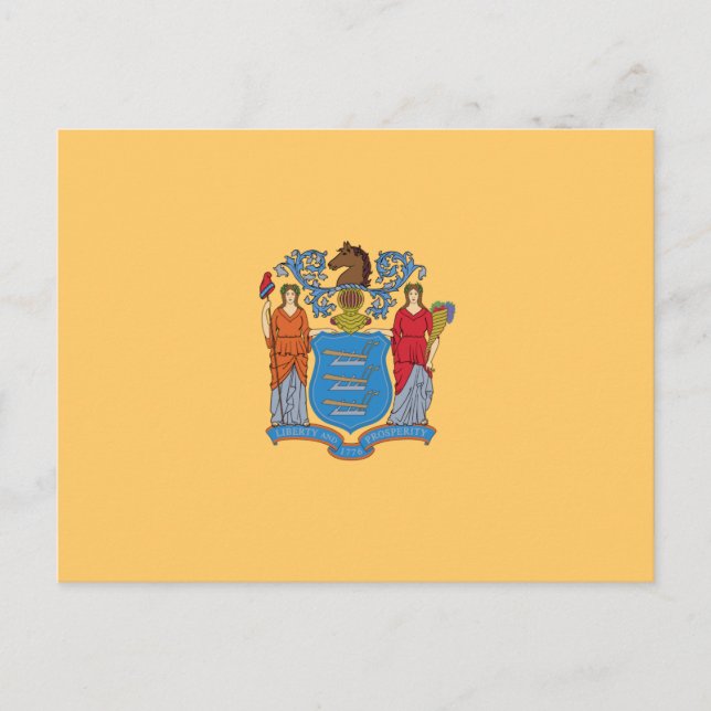 Carte Postale Drapeau du New Jersey (Devant)