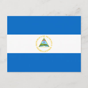 Carte postale drapeau du Nicaragua