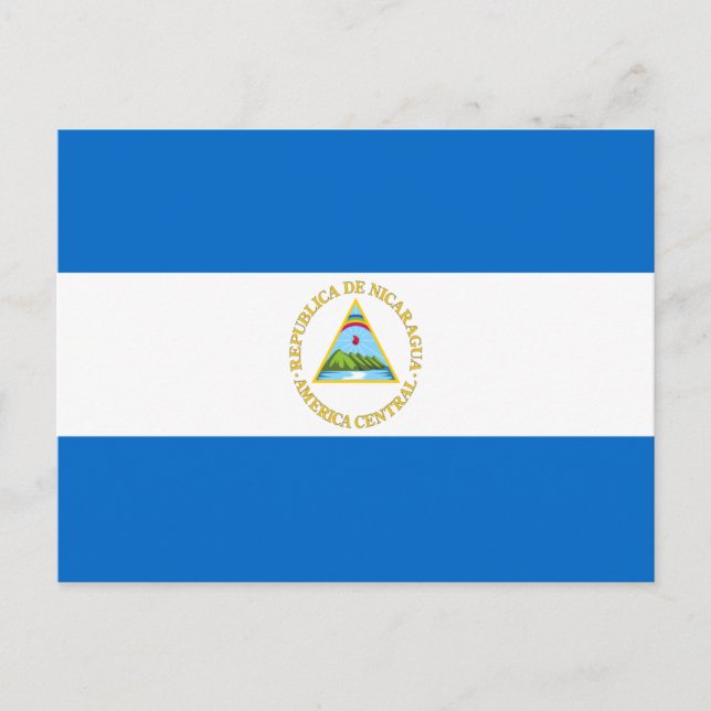 Carte Postale Drapeau du Nicaragua (Devant)