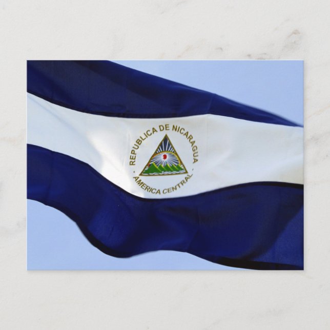 Carte Postale drapeau du nicaragua (Devant)