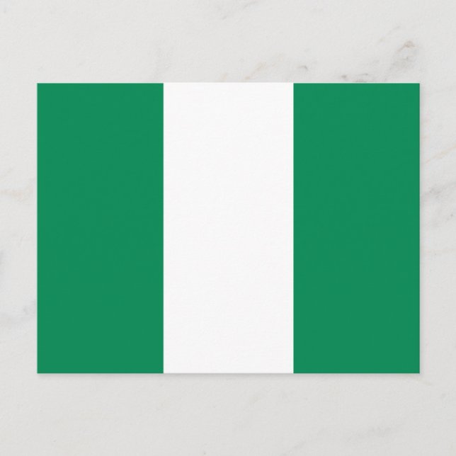 Carte postale drapeau du Nigeria (Devant)