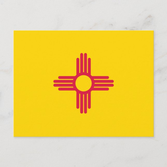 Carte Postale Drapeau du Nouveau-Mexique (Devant)