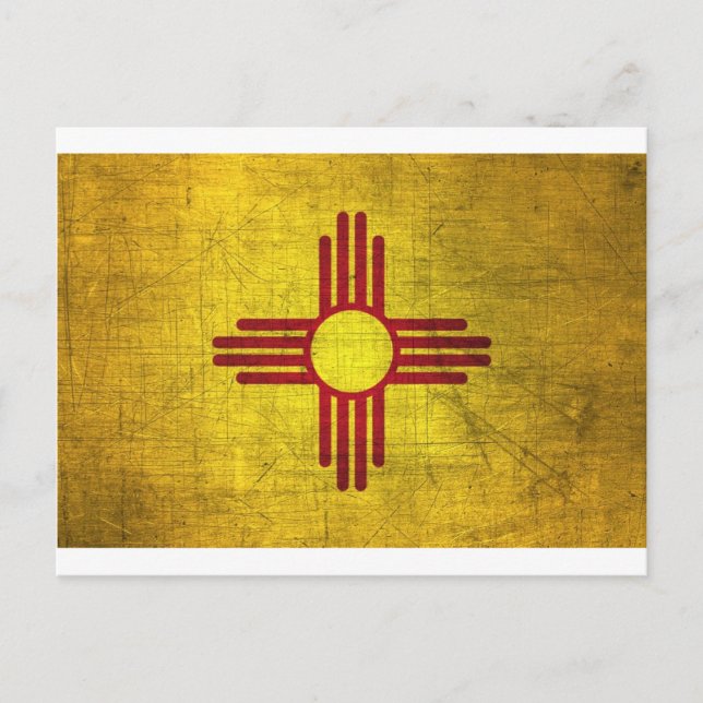 Carte Postale Drapeau du Nouveau-Mexique (Devant)