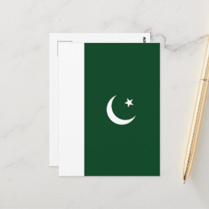Carte Postale Drapeau du Pakistan