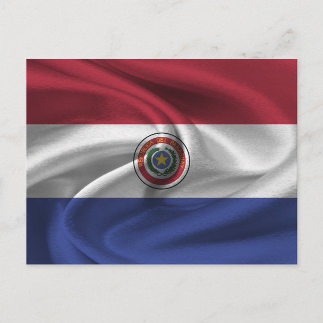 Carte Postale drapeau du Paraguay (Devant)