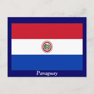 Carte Postale Drapeau du Paraguay