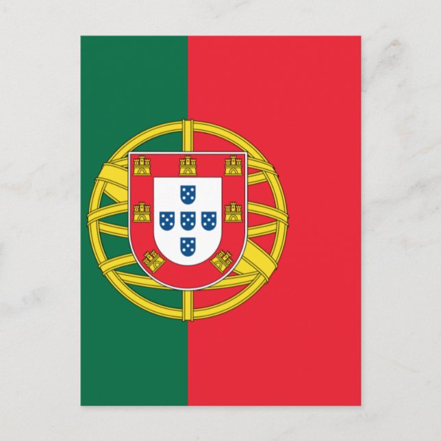 Carte Postale Drapeau du Portugal (Devant)