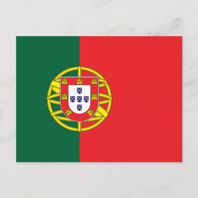 Carte Postale Drapeau du Portugal (Devant)