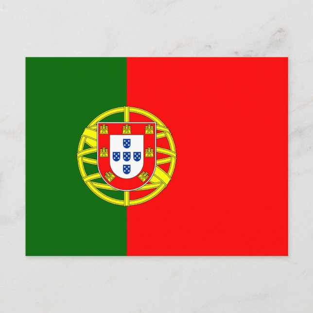 Carte Postale Drapeau du Portugal (Devant)