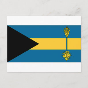 Carte Postale Drapeau du Premier ministre des Bahamas