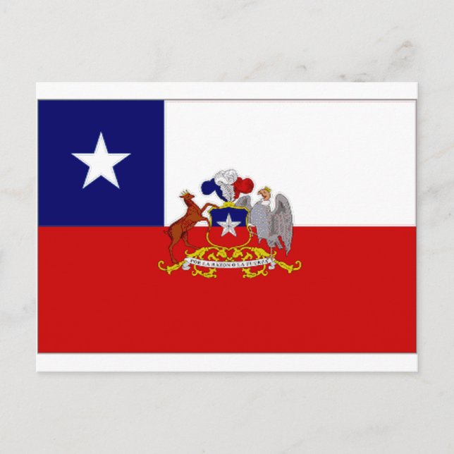 Carte Postale Drapeau du Président du Chili (Devant)