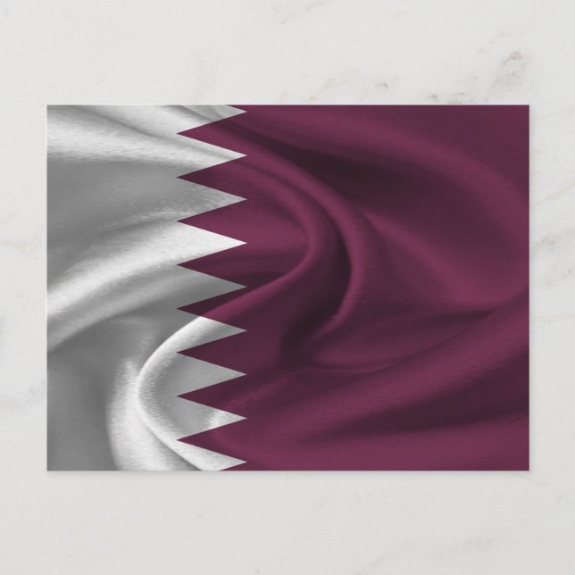 Carte Postale Drapeau du Qatar (Devant)