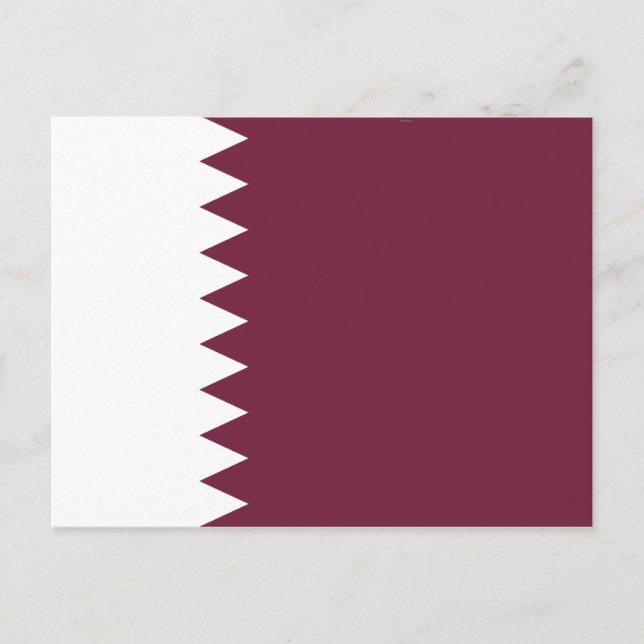 Carte postale drapeau du Qatar (Devant)