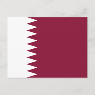 Carte Postale Drapeau du Qatar