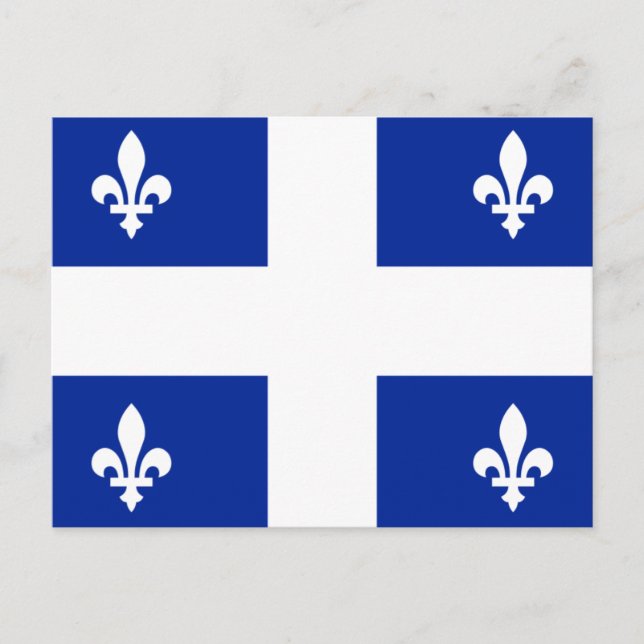 Carte Postale Drapeau du Québec (Devant)