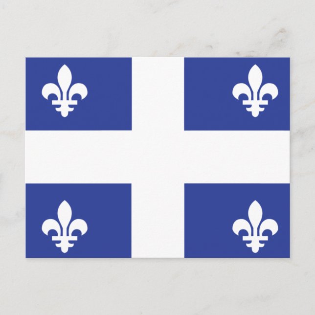 Carte Postale Drapeau du Québec (Devant)
