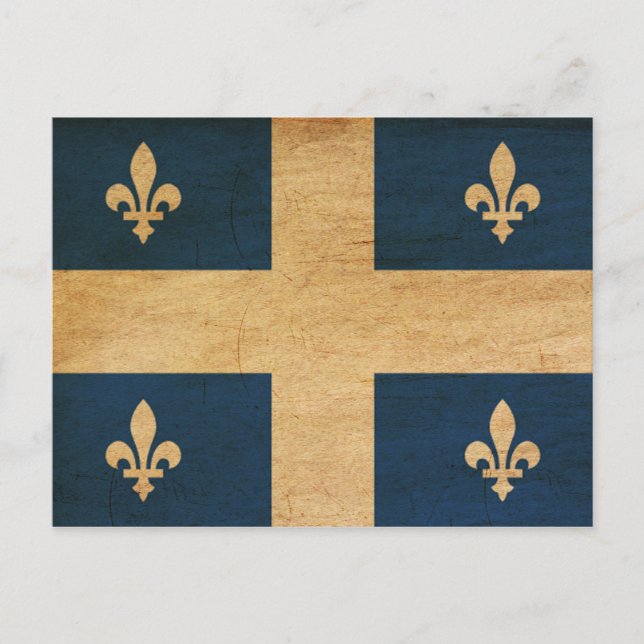 Carte Postale Drapeau du Québec (Devant)