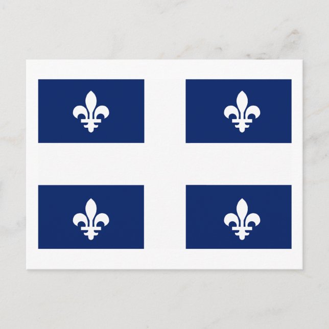 Carte postale Drapeau du Québec (province) (Devant)