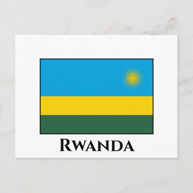 Carte Postale Drapeau du Rwanda (Devant)