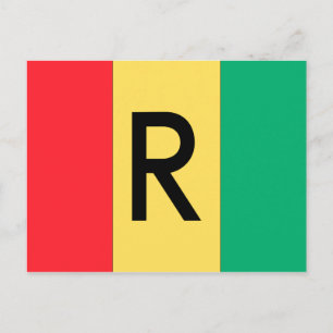 Carte Postale Drapeau du Rwanda