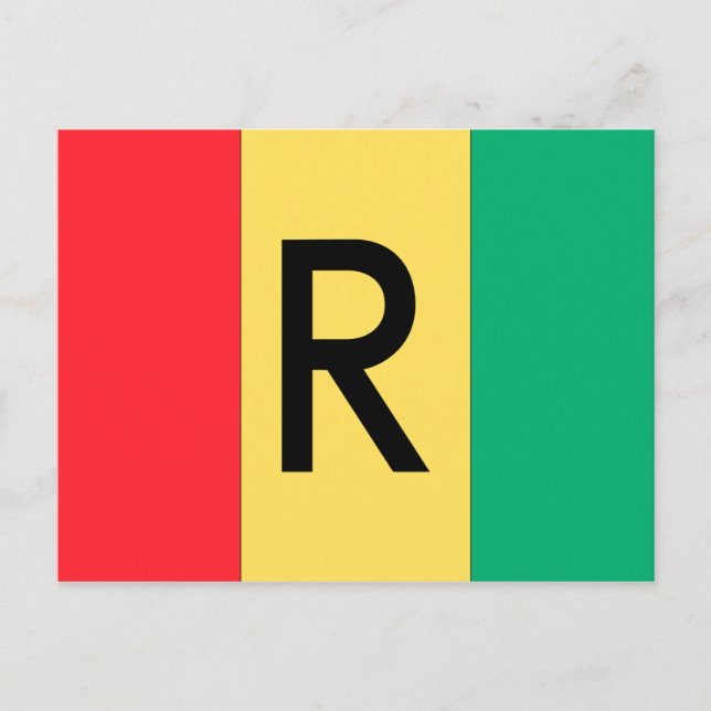 Carte Postale Drapeau du Rwanda (Devant)