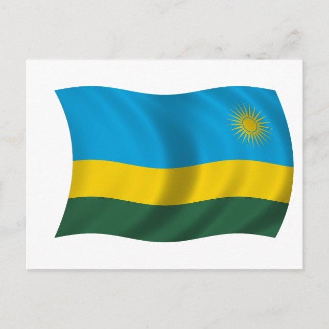 Carte Postale Drapeau du Rwanda (Devant)