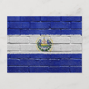 Carte Postale Drapeau du Salvador