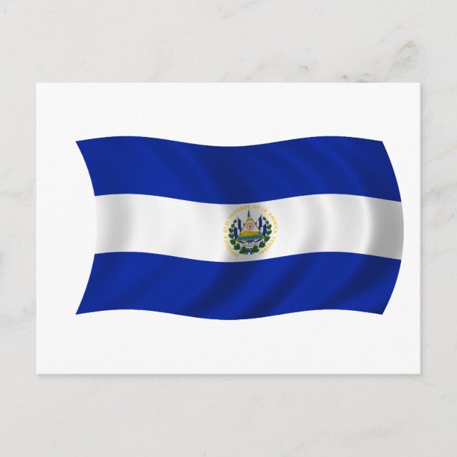 Carte Postale Drapeau du Salvador (Devant)